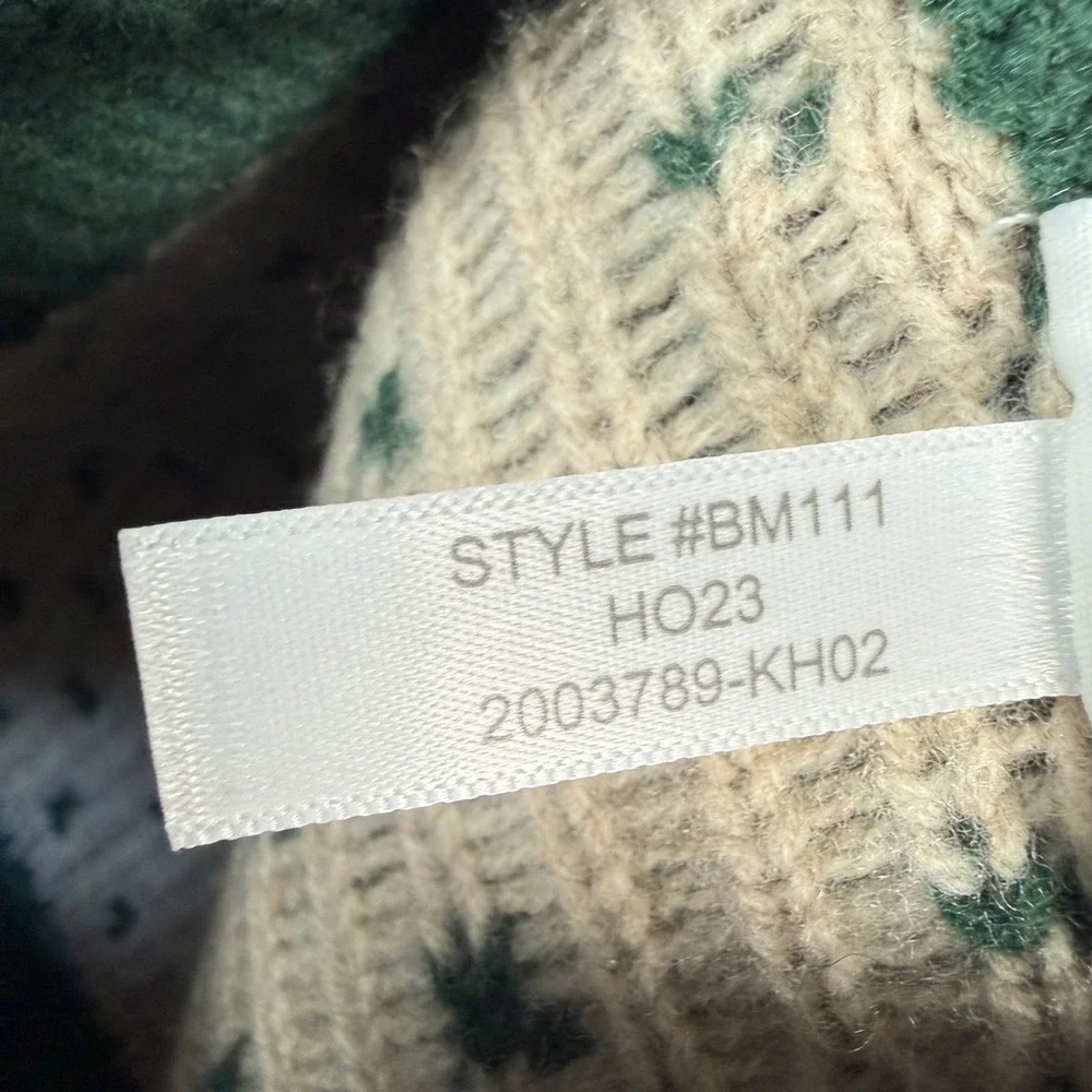 J. Crew Lambswool‎ Sweater Mens XL Green Labrador Duck Fair Isle Huntin Crewneck